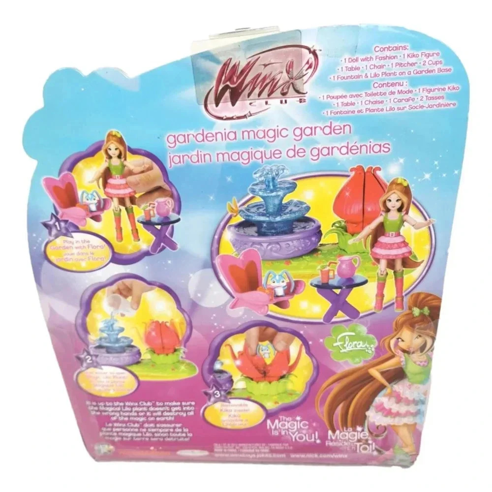 Winx Club Nickelodeon Gardenia Magic Garden Play Set Flora & Kikko New - Picture 2 of 6